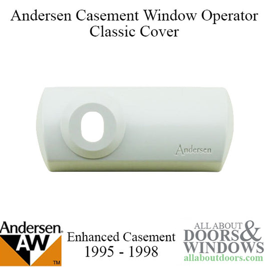 Andersen Enhanced Casement Window - Operator Cover - Classic Style - White 1995 -1998.