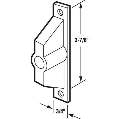 Outside Pull ,  3-15/16 Hole Center - Black - Outside Pull ,  3-15/16 Hole Center - Black