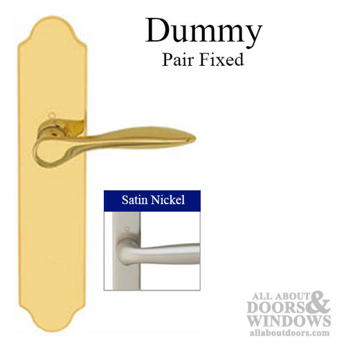 New Orleans M1610 / 3965N Dummy Pair Handleset Satin Nickel - New Orleans M1610 / 3965N Dummy Pair Handleset Satin Nickel