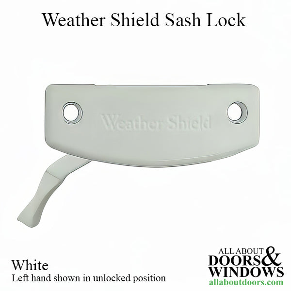 Sash Lock, WeatherShield Visions 2000 Single Hung Tilt Window in White - Choose Color - Sash Lock, WeatherShield Visions 2000 Single Hung Tilt Window in White - Choose Color