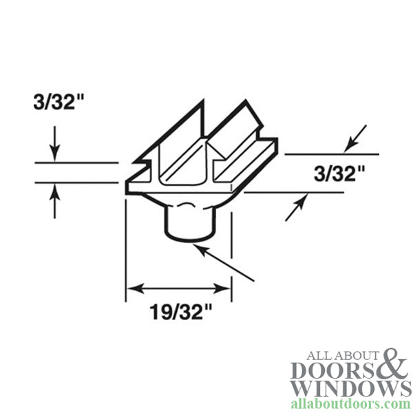 Pin Cap / Guide, H-Shape, Plastic -  Each - Pin Cap / Guide, H-Shape, Plastic -  Each