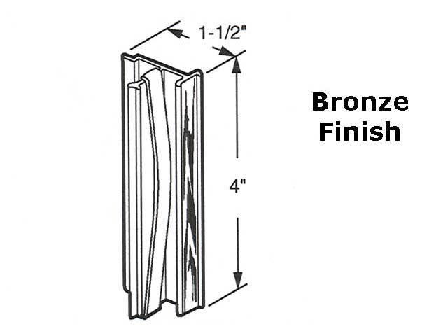Latch and Pull - Vinyl and Aluminum Sash Hardware, Extruded Aluminum - Bronze - Latch and Pull - Vinyl and Aluminum Sash Hardware, Extruded Aluminum - Bronze