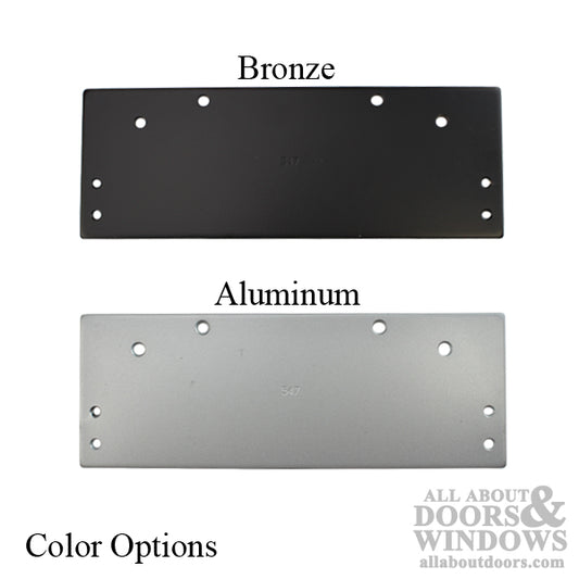 Drop Plate, Mounting Plate for Door Closer - Choose Color
