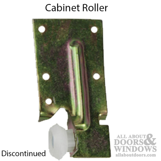 Discontinued - ROLLER, MONO - RAIL, Center DRAWER, 3/4 WHEEL DIA