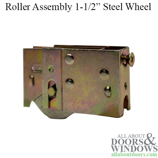 Sliding Door Roller 1.5 Inch Steel Wheel Door Roller For Sliding Patio Doors with Adjustable Steel Housing