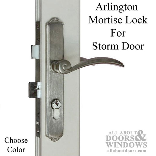 Arlington Mortise Lock with Handle for Storm Door