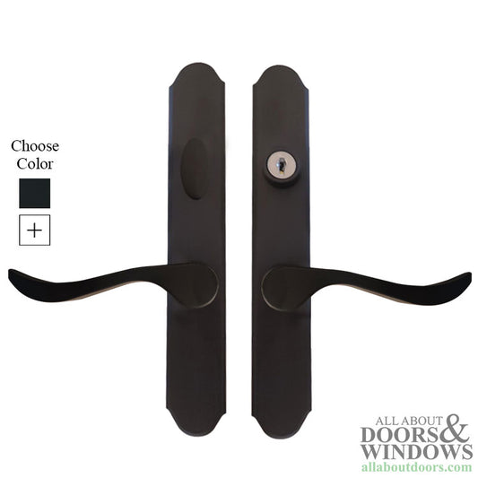 Curved Lever Mortise Lock Handle Set for Storm Doors