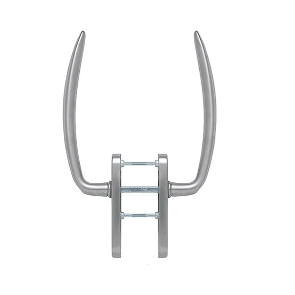 HOPPE Atlanta Series Handle Set for Active Lift and Slide Door System Keyed Both Sides Resista Satin Nickel - HOPPE Atlanta Series Handle Set for Active Lift and Slide Door System Keyed Both Sides Resista Satin Nickel