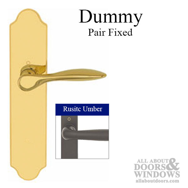 New Orleans M1610 / 3965N Dummy Pair Handleset Rustic Umber - New Orleans M1610 / 3965N Dummy Pair Handleset Rustic Umber