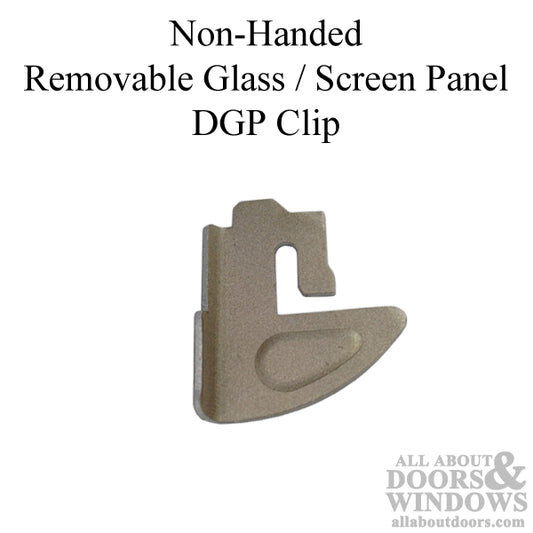 DGP Clip Non-Handed Removable Glass Screen Panel DGP Clip Champagne