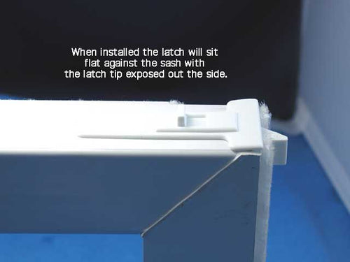 Tilt Latch, T - shape, LH/RH Pair, Large 2-13/16 - White - Tilt Latch, T - shape, LH/RH Pair, Large 2-13/16 - White