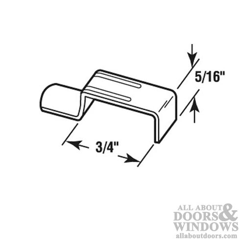 Aluminum Screen Clip - Stretch Type - 3/4 inch - Aluminum Screen Clip - Stretch Type - 3/4 inch