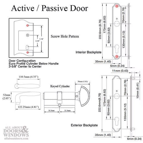 Hoppe Active Keyed Verona Handle Set M151/374N/KC Polished Brass - Hoppe Active Keyed Verona Handle Set M151/374N/KC Polished Brass