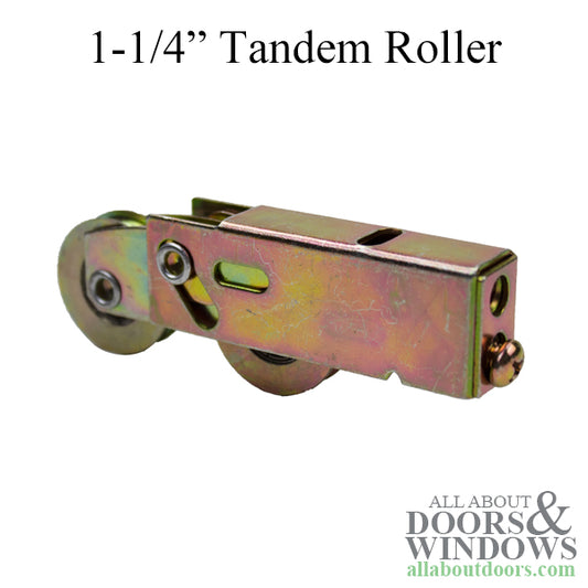Sliding Patio Door Tandem Roller Steel Ball Bearing Sliding Door Two Wheel Door Roller 1.25 Inch Steel Wheel