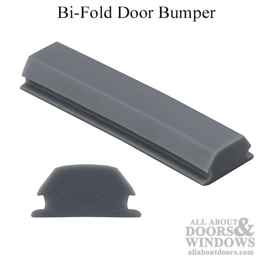 2-5/16 Inch Bi-fold Door Rubber Bumper - Gray