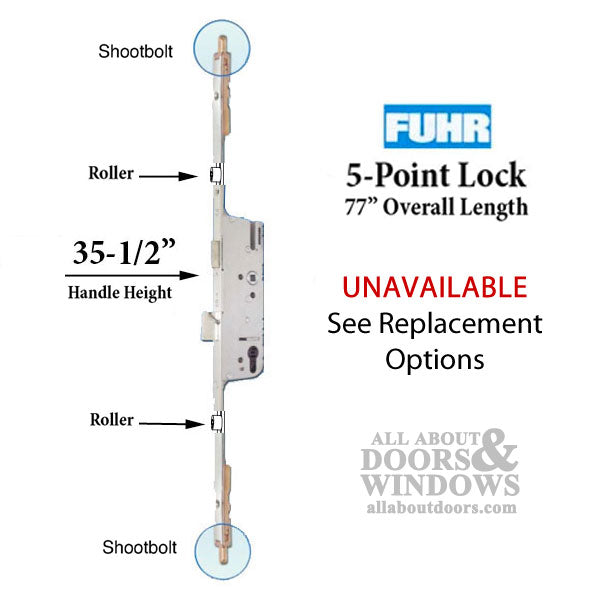 Fuhr/Caradco Roller/Shoot Version, Active 35-1/2 inch Handle Height - See Replacement Option - Fuhr/Caradco Roller/Shoot Version, Active 35-1/2 inch Handle Height - See Replacement Option