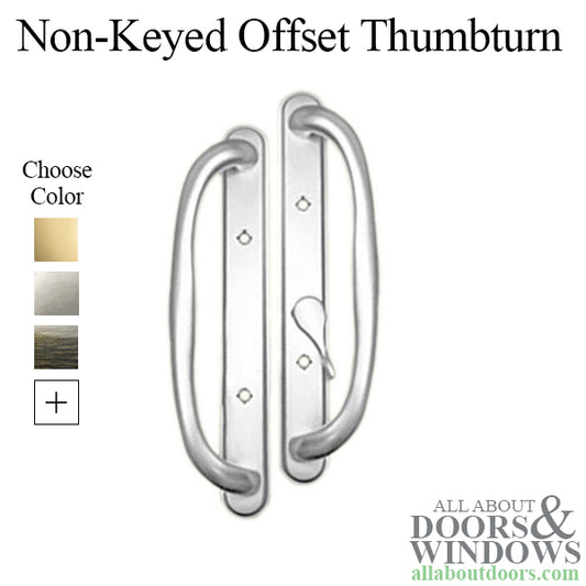 Olympus Handle Set with Thumb-turn for Sliding Glass Doors Non-Keyed Door Handle