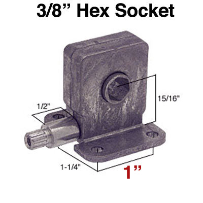 Torque Operator Center Mount 1/2" Shank 3/8" Hex Diecast