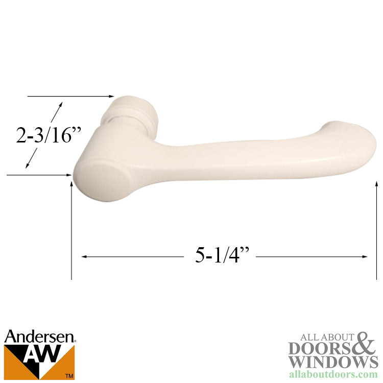Andersen Albany Lever Handle Right Hand White - Andersen Albany Lever Handle Right Hand White