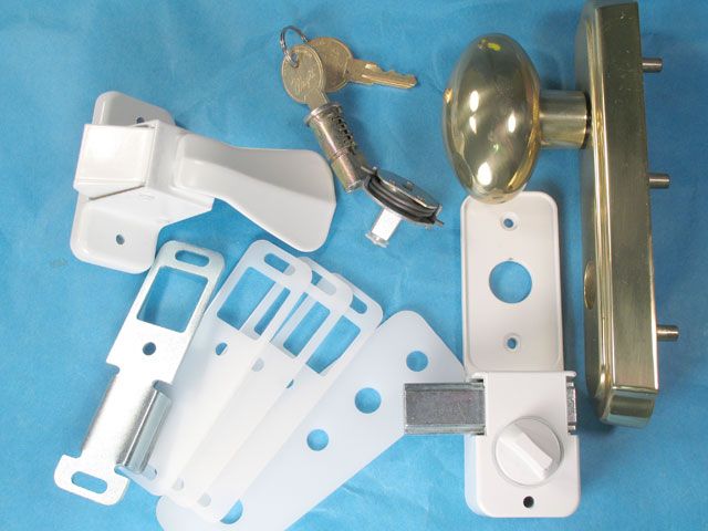 Storm Door Surface Mount Handle Egg Shaped Style Knob with Keyed Deadbolt - Storm Door Surface Mount Handle Egg Shaped Style Knob with Keyed Deadbolt