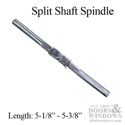 Discontinued - Spindle 1/4x 5-3/8 Inch Swivel Split Shaft for mortise lock