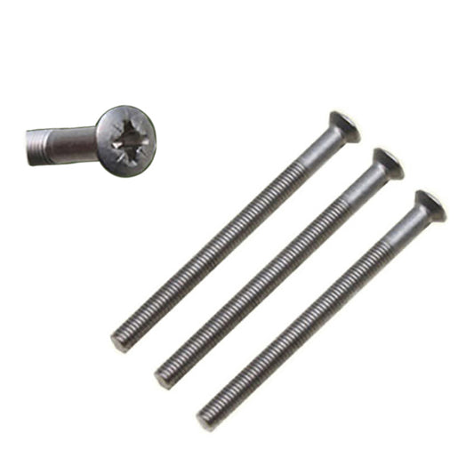 M5 x 65mm , 2-1/2 Inch screw pack - 3 Screws - Satin Nickel