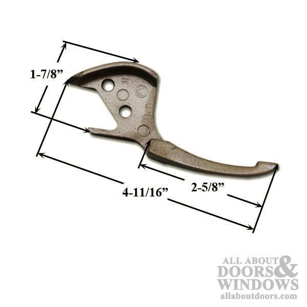 Casement Sash Lock Handle, Old Style - Left Hand - Copperite - Casement Sash Lock Handle, Old Style - Left Hand - Copperite