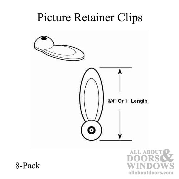 Picture Retainer Clip - 8 Pack - Picture Retainer Clip - 8 Pack