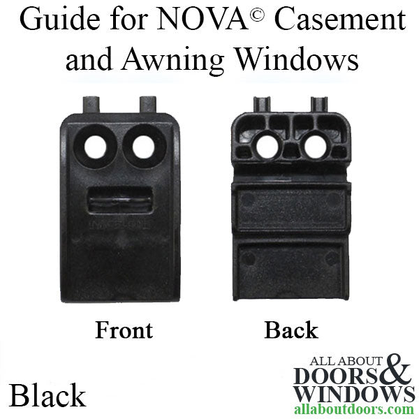 Guide for Nova Casement & Awning Window Multipoint Lock Bar - Black - Guide for Nova Casement & Awning Window Multipoint Lock Bar - Black