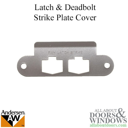 Andersen Latch & Deadbolt Strike Plate Cover, AS/SA Single Door - Stone - Andersen Latch & Deadbolt Strike Plate Cover, AS/SA Single Door - Stone