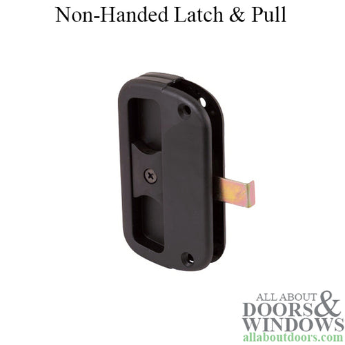 Non-Handed Latch & Pull for Sliding Screen Door - Black - Non-Handed Latch & Pull for Sliding Screen Door - Black