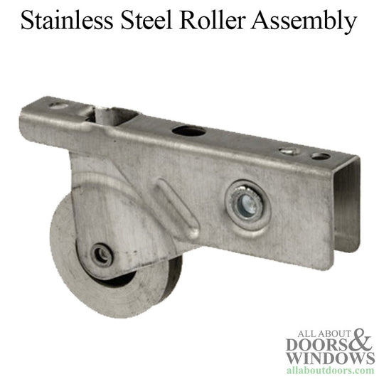 Stainless Steel Roller Assembly with 1 Inch Steel Wheel for Sliding Screen Door