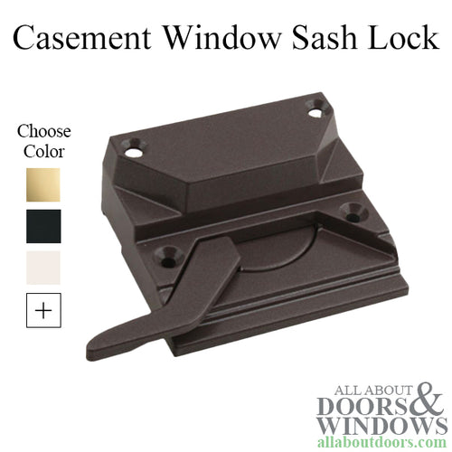 Casement Window SASH LOCK, 4 Screw holes, 2-3/8 inch, Right hand - Casement Window SASH LOCK, 4 Screw holes, 2-3/8 inch, Right hand