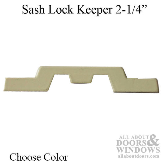 Sash Lock Keeper with 2-1/4 Inch Screw Hole Spacing