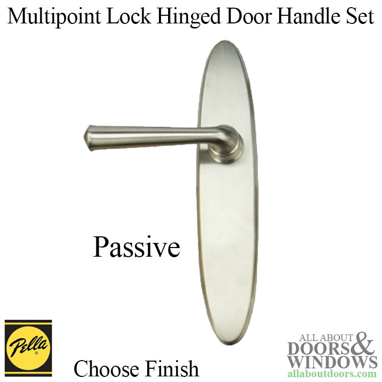 Pella Locus Hinged Door Passive Handle Set Trim for Multipoint Lock - Pella Locus Hinged Door Passive Handle Set Trim for Multipoint Lock