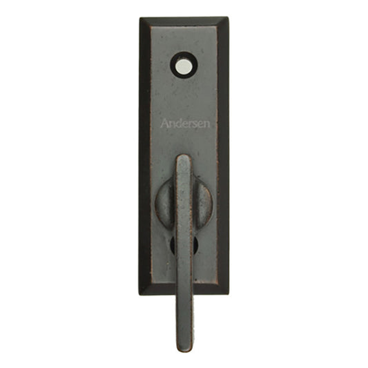 Andersen Frenchwood Gliding Doors - Thumb Latch - Yuma - Inside Lock - Distressed Bronze