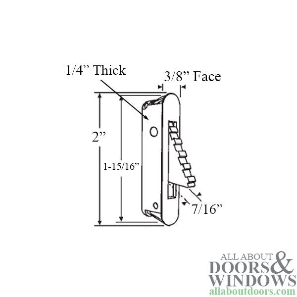 Vent Latch / Safety Night Lock, Vinyl Window Silverline - Cream White - Vent Latch / Safety Night Lock, Vinyl Window Silverline - Cream White