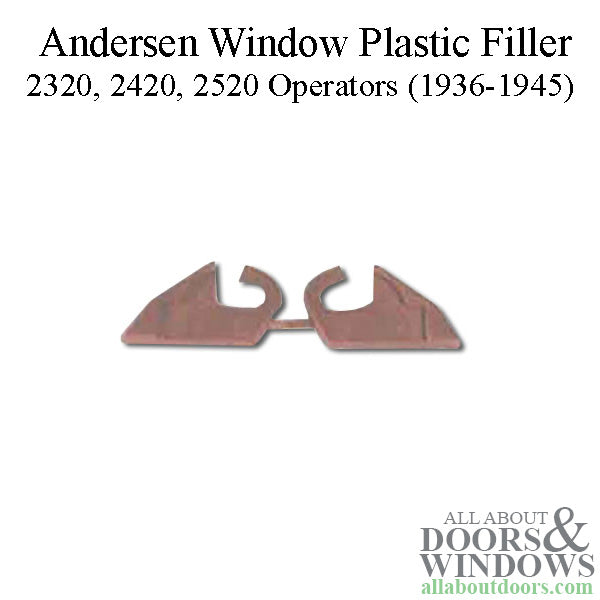 Andersen Plastic Filler for 2320, 2420, 2520 Operators (1936-1945) - Andersen Plastic Filler for 2320, 2420, 2520 Operators (1936-1945)