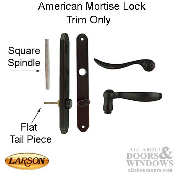 Larson Tradewinds Keyed Handleset Trim - Larson Tradewinds Keyed Handleset Trim