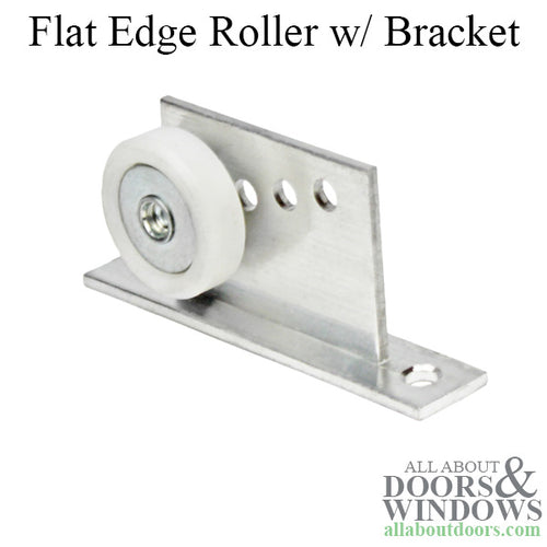 Roller Assembly for Sliding Shower Doors 7/8 Inch Flat Edge Wheel Diameter - Roller Assembly for Sliding Shower Doors 7/8 Inch Flat Edge Wheel Diameter