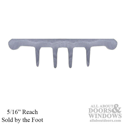 1-1/16 Inch Vinyl Door Bottom Threshold Insert - Gray - 1-1/16 Inch Vinyl Door Bottom Threshold Insert - Gray