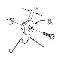 Spring Latch Assembly - Vinyl and Aluminum Sash Hardware, Nylon - Mill - Spring Latch Assembly - Vinyl and Aluminum Sash Hardware, Nylon - Mill