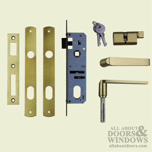 FAMA Replacement Mortise Lock for Pado Security Storm Doors 1.25 Inch Thick .875 Inch Backset - FAMA Replacement Mortise Lock for Pado Security Storm Doors 1.25 Inch Thick .875 Inch Backset