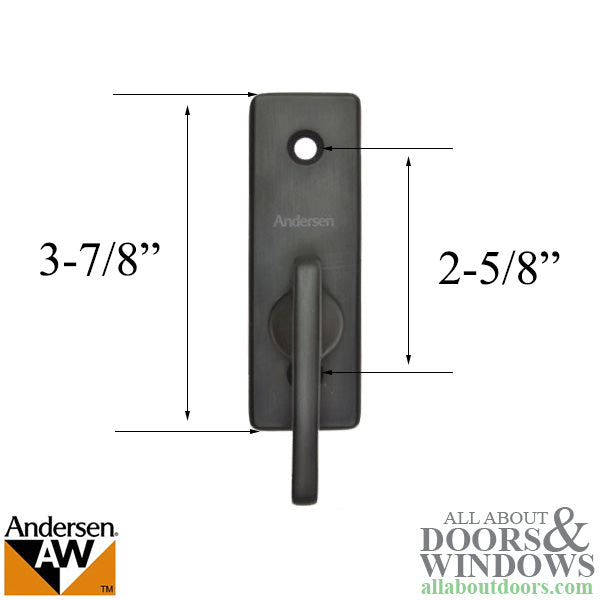 Andersen Frenchwood Gliding Door - Thumb Latch - Anvers/Inside Lock - Oil Rubbed Bronze - Andersen Frenchwood Gliding Door - Thumb Latch - Anvers/Inside Lock - Oil Rubbed Bronze