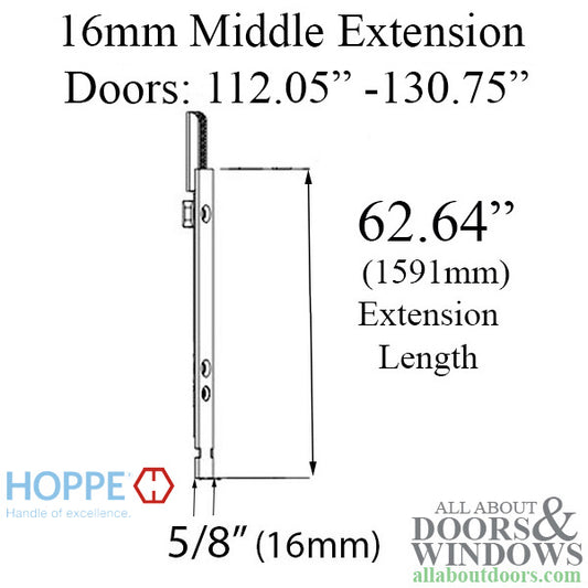 16mm Manual Middle Extension, Shootbolt  62.64" length