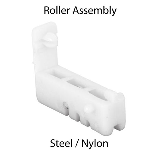 Roller Assembly (Grooved) - Sliding Windows, Nylon / Steel