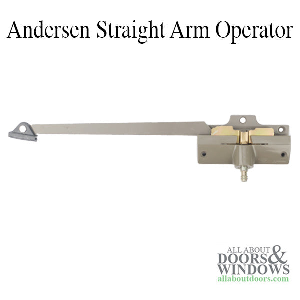 Andersen Window Straight Arm Operator Left Hand 9-3/8 Inch Stone - Andersen Window Straight Arm Operator Left Hand 9-3/8 Inch Stone