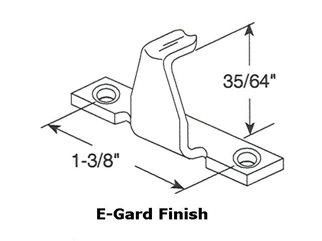 Keeper, E-gard Finish, Truth Sash Lock - E-Gard Finish - Keeper, E-gard Finish, Truth Sash Lock - E-Gard Finish