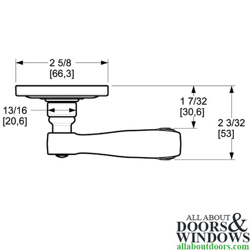 5103 Traditional Lever, Pair - Polished Chrome - 5103 Traditional Lever, Pair - Polished Chrome