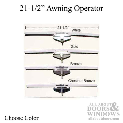 Truth Awning Operator, 21-1/2 inch Single Hook Roto Gear Operator Choose Color - Truth Awning Operator, 21-1/2 inch Single Hook Roto Gear Operator Choose Color